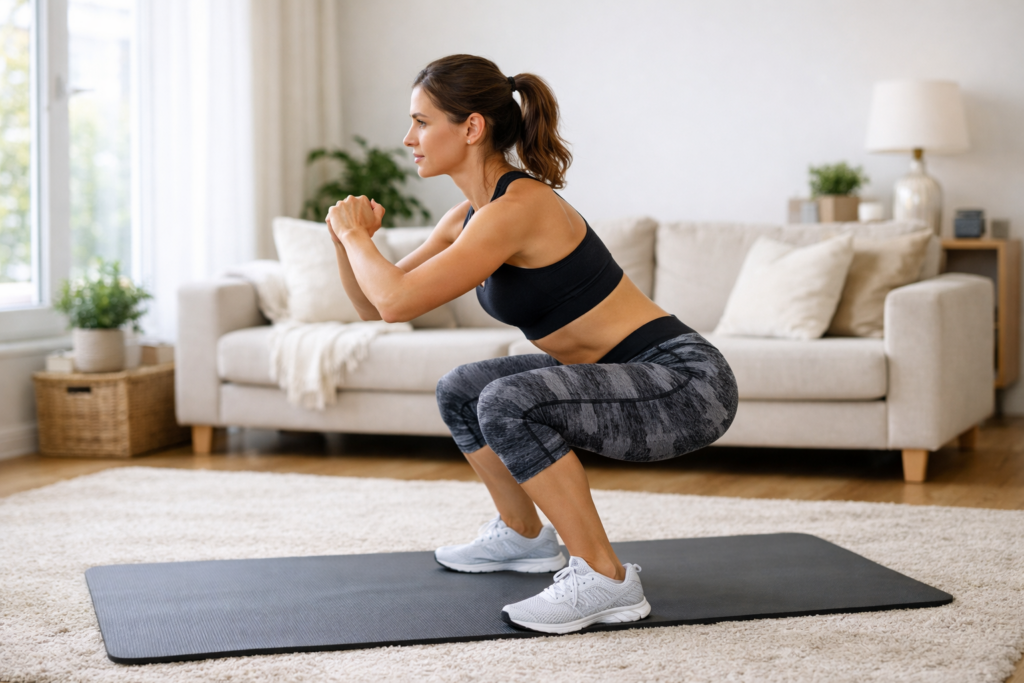 athletische frau beim training zu hause (1)