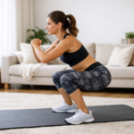 athletische frau beim training zu hause (1)